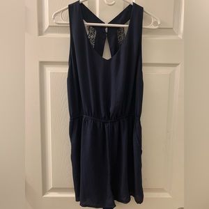 Navy Blue Romper